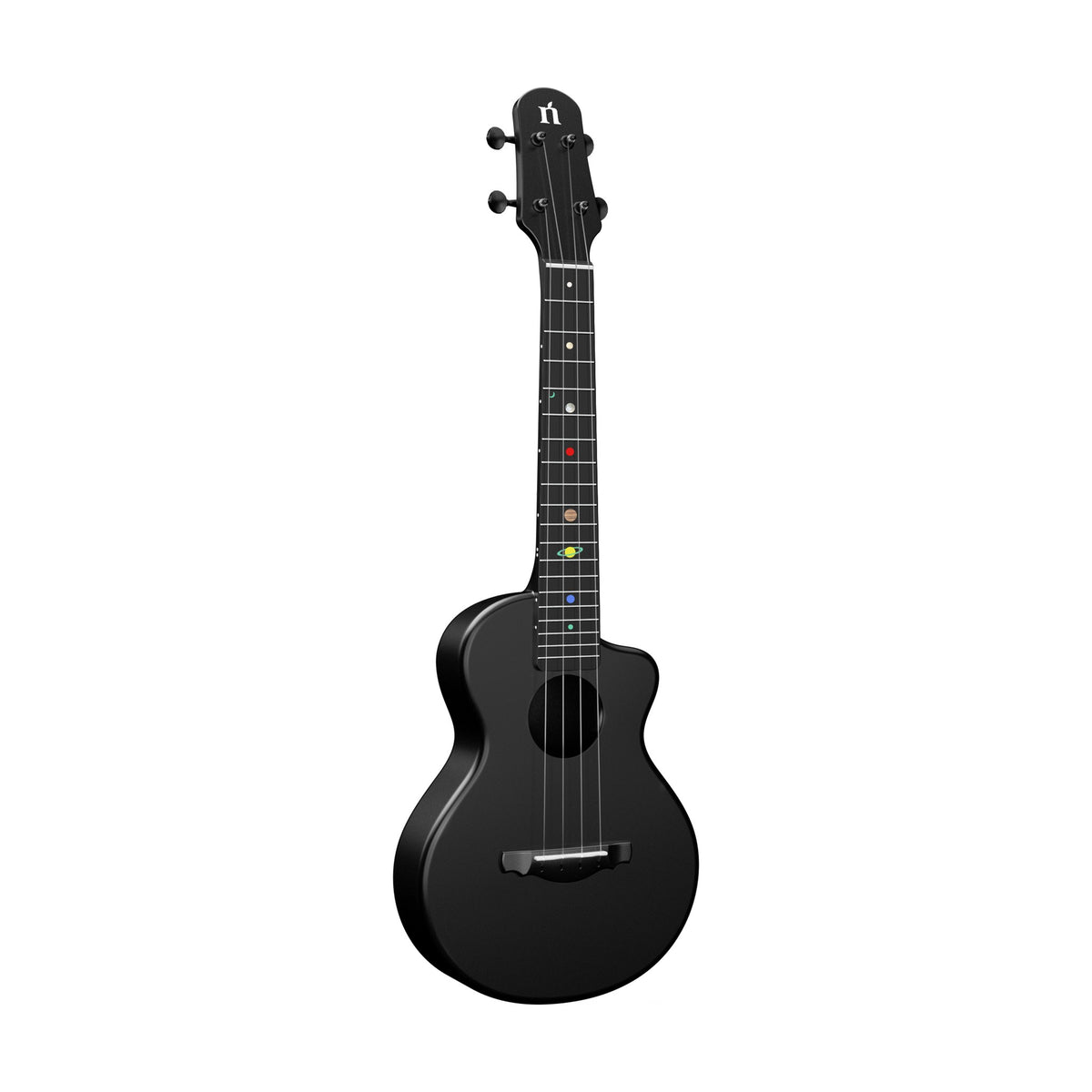 Natasha Meteor 23" Concert Composite Ukulele Cosmic Black