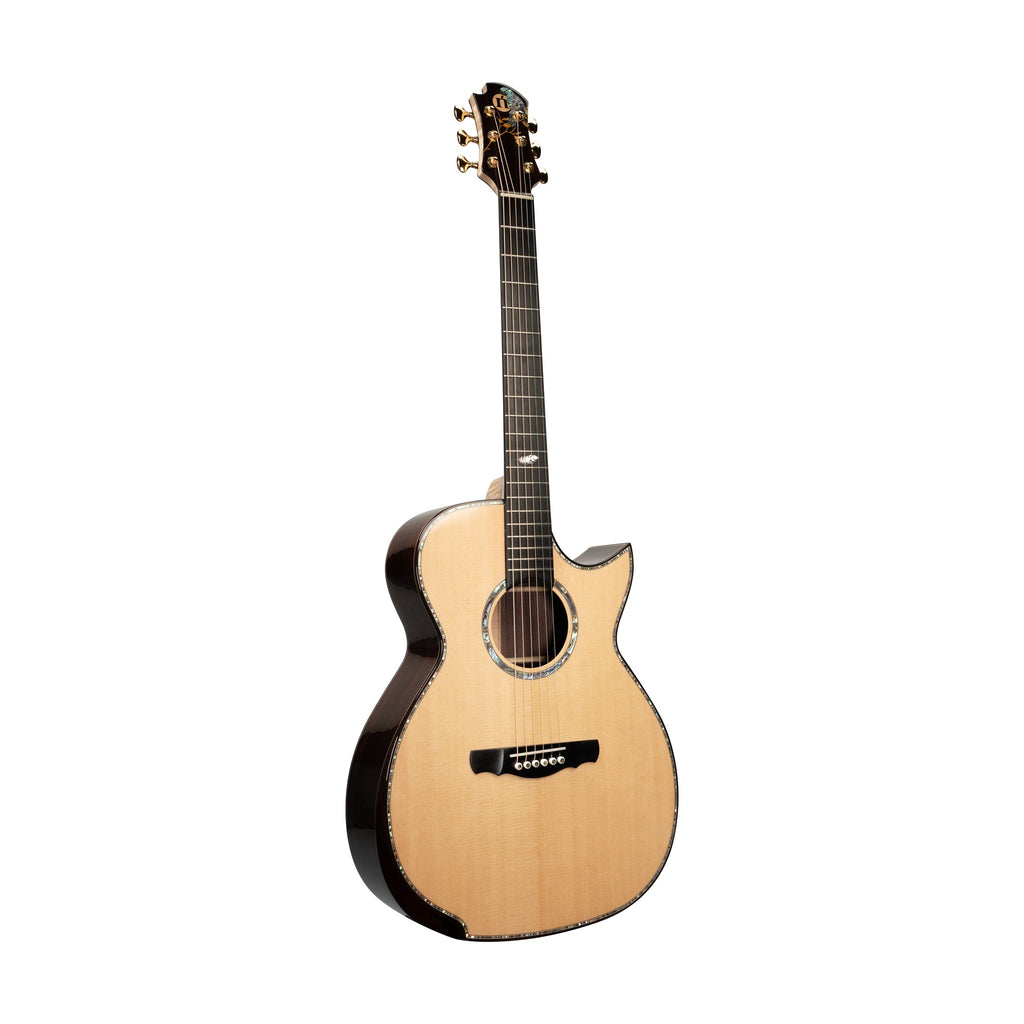 Natasha OMPD 2 - Solid Sitka Spruce & Solid Indian Rosewood OM Cutaway